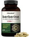 Supplément berbère 1500mg avec 1000mg Ceylan Cinnamon & 300mg Turmère, 240 Capsules de Véggies.