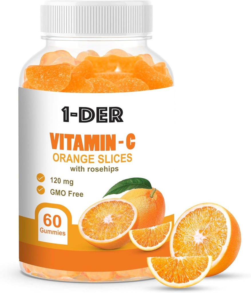 Vitamine C Gummies 120mg - Supplément de soutien immunitaire