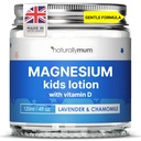 NaturellementMum Enfants Magnésium Lotion d'heure de lit avec vitamine D. Support pour le sommeil, le coeur, les os, la nerve, le gut et la santé musculaire.