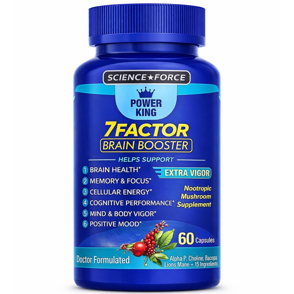 Suppléments Cerveau pour la Mémoire et la Focus - Nootropic Crain Health - Performance cognitive, Clarté, Énergie, Vigeur Mentale, Shilajit - Alpha Choline, La Mane du Lion, Bacopa, 18 Ingrédients Premium