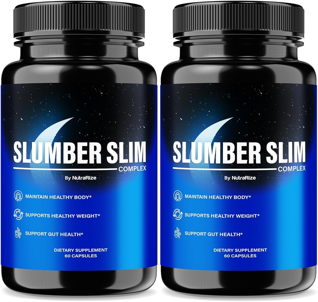 (2 Pack) Slumber Slim Weight Loss, formule officielle SlumberSlim Complex, toutes les pilules naturelles pour soutenir la condition physique et le bien-être général, capsules kéto Premium, Slumber Slim Avis (120 capsules)