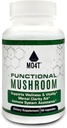 Shiitake de champignons fonctionnels, Lions Mane, Maitake, Chaga- Vitalité, Clarity & Immune Assistance - 60 Capsules