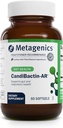 Métagène CandiBactin-AR - Huiles essentielles d'Origan et de Thym avec Sauge et Baume de citron - Soutient la santé digestive, l'équilibre microbien et le confort GI - Softgels entériques - Sans gluten - 60 Softgels