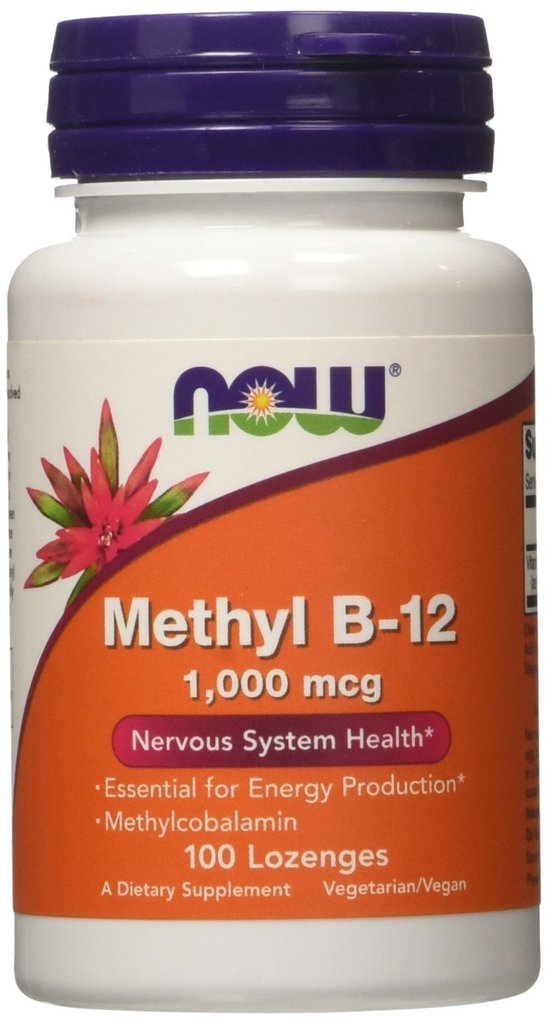 Méthyl B-12, 1000mcg, 100 LOZ par les aliments actuels (paquet de 2)