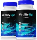 (2 Pack) Pills de Virtilité Up, Virtilité officielle pour les hommes, soutient l'énergie, l'endurance et la performance, tout soutien naturel pour le bien-être général, l'examen des capsules masculines, la formule Premium (120 capsules)