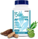 15 Day Cleanse Capsule,Colon Cleanse Detox et Gut Health pour les femmes et les hommes, avec Senna, Cascara Sagrada & Psyllium Husk, 30 Capsules