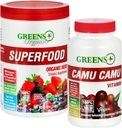 Greens+ Bio Reds Superfood Poudre Camu Camu Dietary 400mg Vitamine C SuperFruit Supplément 120 Capsules, 100% Naturel, Vitamines et Minéraux, Vegan, Soy/Dairy/Gluten Sans