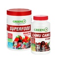 Greens+ Organic Reds Superfood Powder Camu Camu Dietary 400mg Vitamin C SuperFruit Supplement 120 Capsules, 100% Natural, Vitamins & Minerals, Vegan, Soy/Dairy/Gluten Free