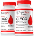 NutraRize (2 Pack) Sucre Sync Glyco Optimizer Capsules, Officiel SucreSync Glyco Optimiser, Sucre Sync Joint Optimizer, Sucre Sync Gluco Cleanse Formule, SucreSync Glycol Commentaires (120 Capsules)