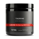 Toniiq 2000mg Supplément Taurine - Capsules de poudre Taurine à haute pureté, 98%+ Pure, lab tiers testé - Potent, non-OGM, sans gluten, efficace Formule 45 Servants optimaux par bouteille