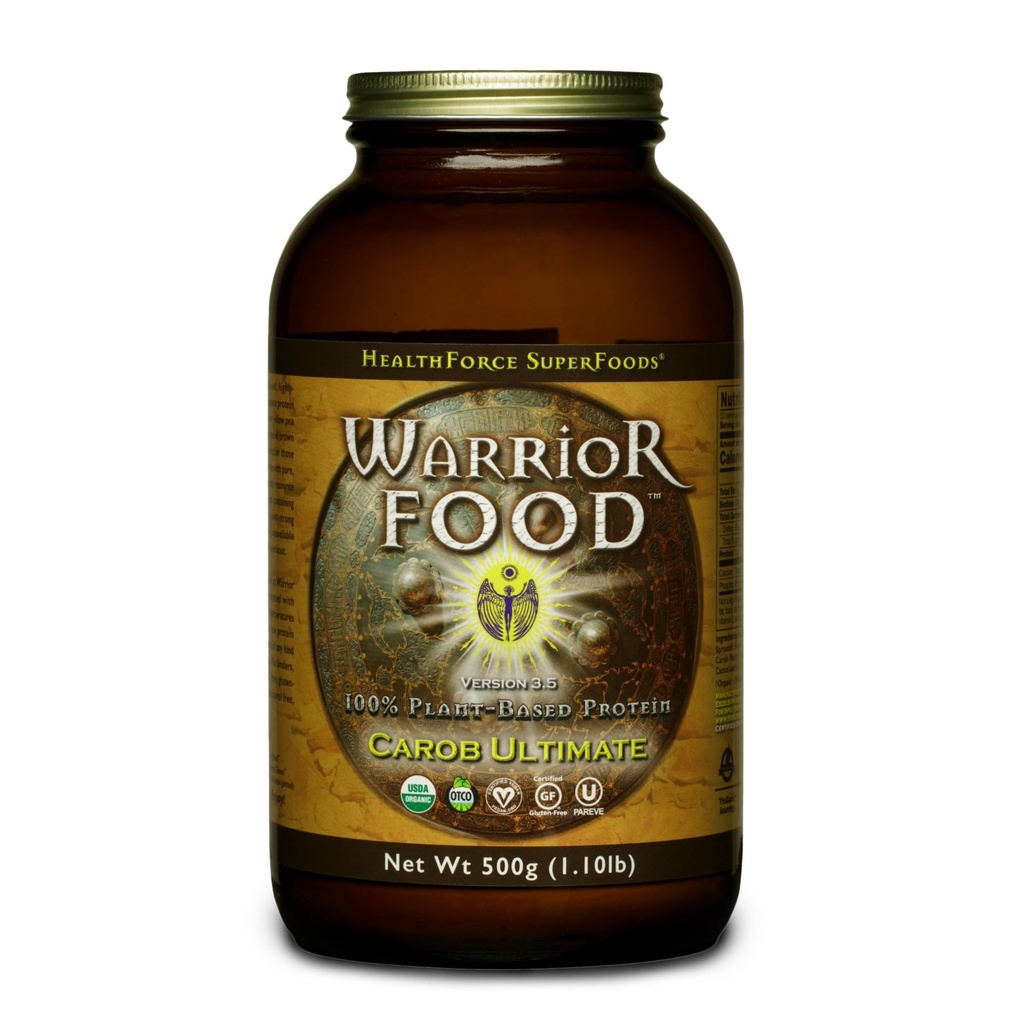 SOINS DE SANTÉ SUPERFOODS Warrior Food Protien Poudre - Caroube Flavor - 500 grammes