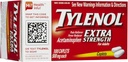 Tylenol Extra Strength Pain Relievers & Fever Reducer Caplets-100 Compte