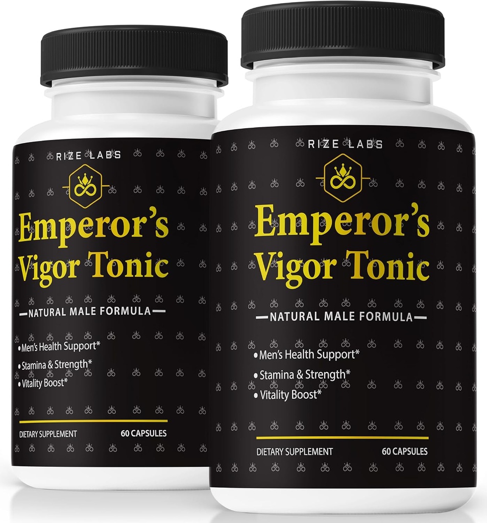 labs de taille (Pack of 2 Emperor's Vigor Tonic for Men, All-Natural Male Formula, Supplément original pour soutenir la santé et la performance globale, Avis officiels (120 capsules)