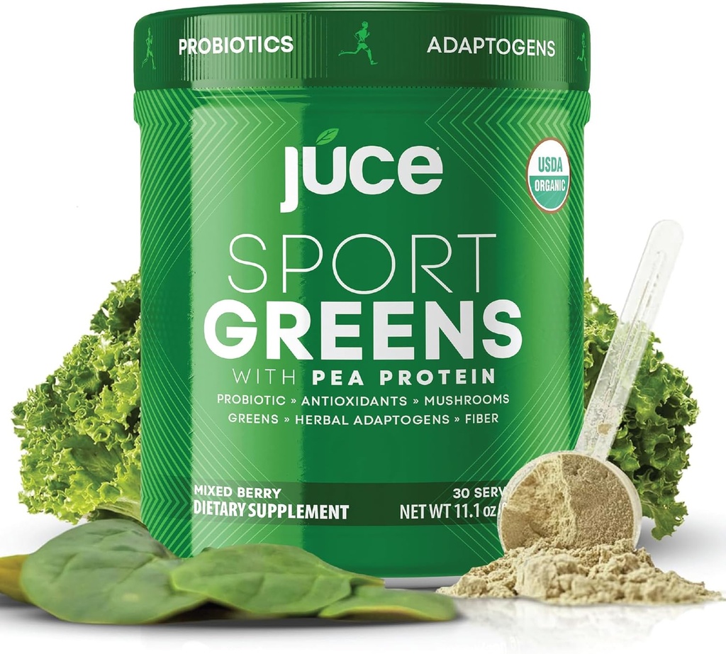 Juce SG7 Sport Greens Powder Supplement: Protéine biologique à base de plantes