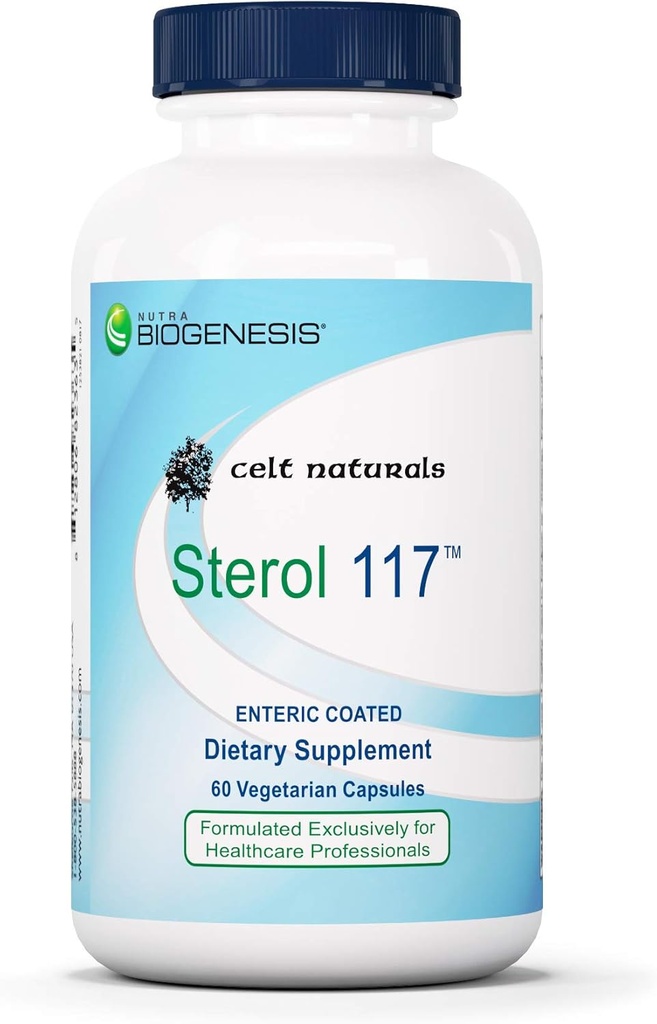Nutra BioGenesis Sterol 117 - Supplément de stérols végétaux, supplément de phytostérol pour les hommes et les femmes, soutien de la santé et du bien-être avec Beta Sitostérol - 60 capsules végétariennes