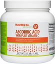 Acide ascorbique nutribiotique Poudre de vitamine C, 2,2 Lb, acide L-ascorbique de qualité pharmaceutique, 2000 Mg par portion