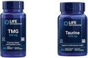 Prolongation de la durée de vie TMG 500 mg et Taurine 1000 mg Supplement Bundle - 60 capsules végétariennes liquides et 90 capsules végétariennes