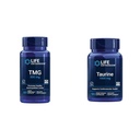 Prolongation de la durée de vie TMG 500 mg et Taurine 1000 mg Supplement Bundle - 60 capsules végétariennes liquides et 90 capsules végétariennes