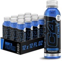 Cellucor C4 Ultimate Non-Carbonated Zero Sugar Energy Drink, Pre Workout Drink + Beta Alanine, 12 Fl Oz (Pack of 12)