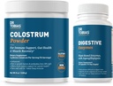 Dr Tobias Enzymes digestifs et poudre de colostrum - soutient l'absorption nutritive, le confort digestif et la fonction immunitaire
