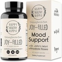 Supplément de soutien à l'humeur Joy-Filled - 7 Herb Complex w/St. Johns Wort (en anglais seulement) Relief du stress – Aide à calmer l'esprit et le corps (en anglais seulement) 100% Plant-Based Happy Pills, Ashwagandha, Rhodiola Rosea (en anglais seulement)