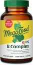 Complexe MegaFood Kids B - Supplément complexe de vitamine B, 8 B Vitamines - Vitamine B6, Vitamine B12, Folate, Biotine et plus, soutient la production d'énergie cellulaire, végétarienne, sans gluten – 30 mini comprimés