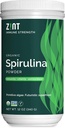 Zint Spiruline poudre, biologique (12 oz): Supplément de soutien immunitaire Premium, Algae bleu-vert, Immunity Booster, protéines végétales non irradiées