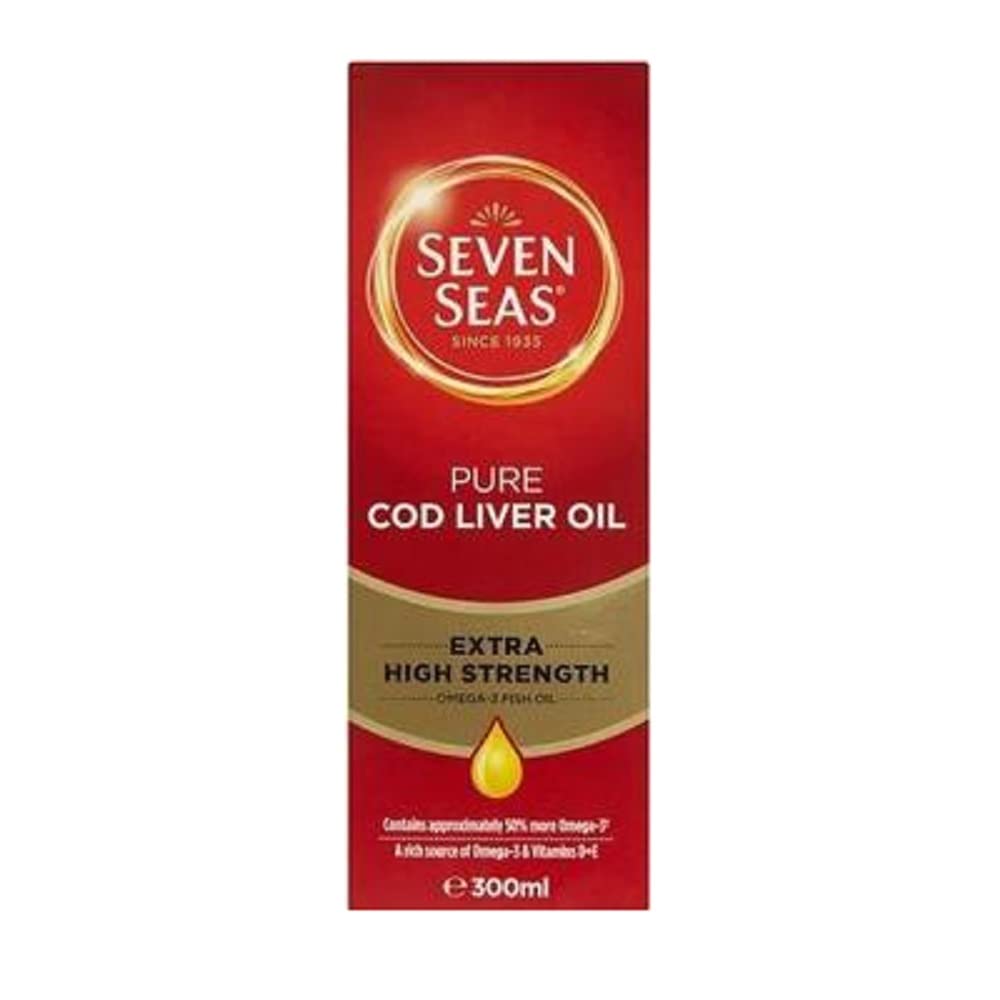 Huile de foie de morue pure de sept mers Extra haute résistance 300ml