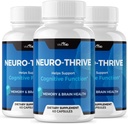 Supplément Neuro Thrive Cerveau de Vive MD - Formule Officielle - Neuro Thrive PQQ, Neuro Thrive, Extra Force avec Extrait Ginkgo Biloba, Extrait Ginseng Sibérien - (3 Pack)