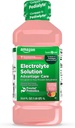 Soins de base Avantage Soin Electrolyte Solution avec Prébiotiques Prévitaux, Cimonade de Fraise, Boissons d'hydratation, Réapprovisionner Electrolytes, Fluide et Zinc, 33,8 fl oz (paquet de 1)