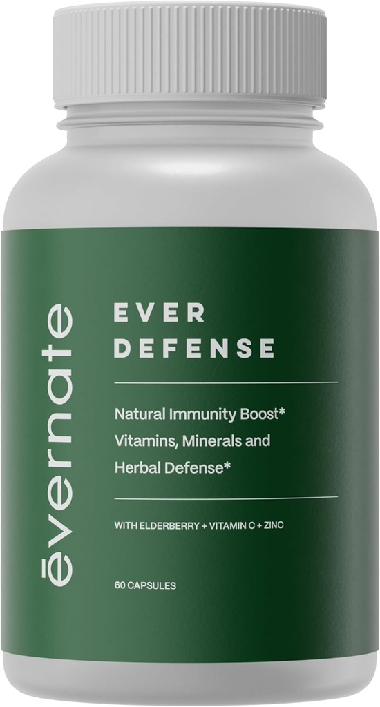 Toujours Defense.Immune Support Supplément I Combinaison de Elderberry, Echinacea, Vitamines, Minéraux et Amino-Acids.Immune Non-OGM, sans gluten.