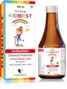 HealthBest Sirop de fer liquide pour les enfants – Triple action avec acide folique et zinc – Boosts Hémoglobine, appétit et immunité – Pas de goût métallique – Supplément liquide de 200ml, sûr et efficace