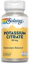 Citrate de potassium Solaray, équilibre électrolytique sain, soutien de la fonction nerveuse et musculaire, végétalien, 60 VegCaps