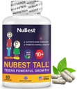 NuBest Tall 10+ Premium Bone Strength Formula, amélioration de l'immunité et de la santé globale pour l'âge 10+ avec du calcium, vitamine D3, vitamine K2 et multivitamines 60 Capsules