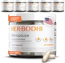 Meno- Menopause Hormonal Balance for Women, Estrogen Soy Isoflavones Ménopause Supplément pour femmes, Ashwagandha, Black Cohosh Hot Flashes Ménopause Relief, Sweats de nuit Relief 360Caps