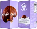 Magic DozeTM Reishi Mushroom Supplément Capsules - 60 Comte, Détendez-vous, Supplément à base de plantes, Stress Relief, Immune Support, Vegan, Organic Reishi Ingredient