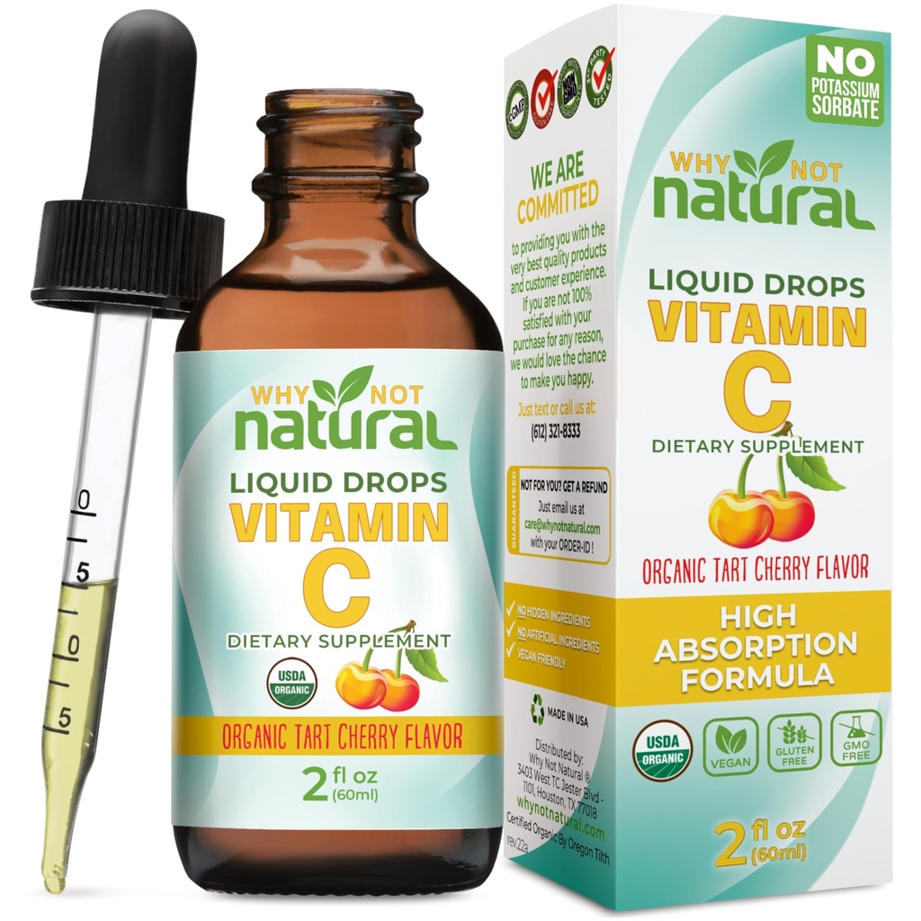 Pourquoi ne pas naturel Organic Liquid Vitamine C Supplément gouttes