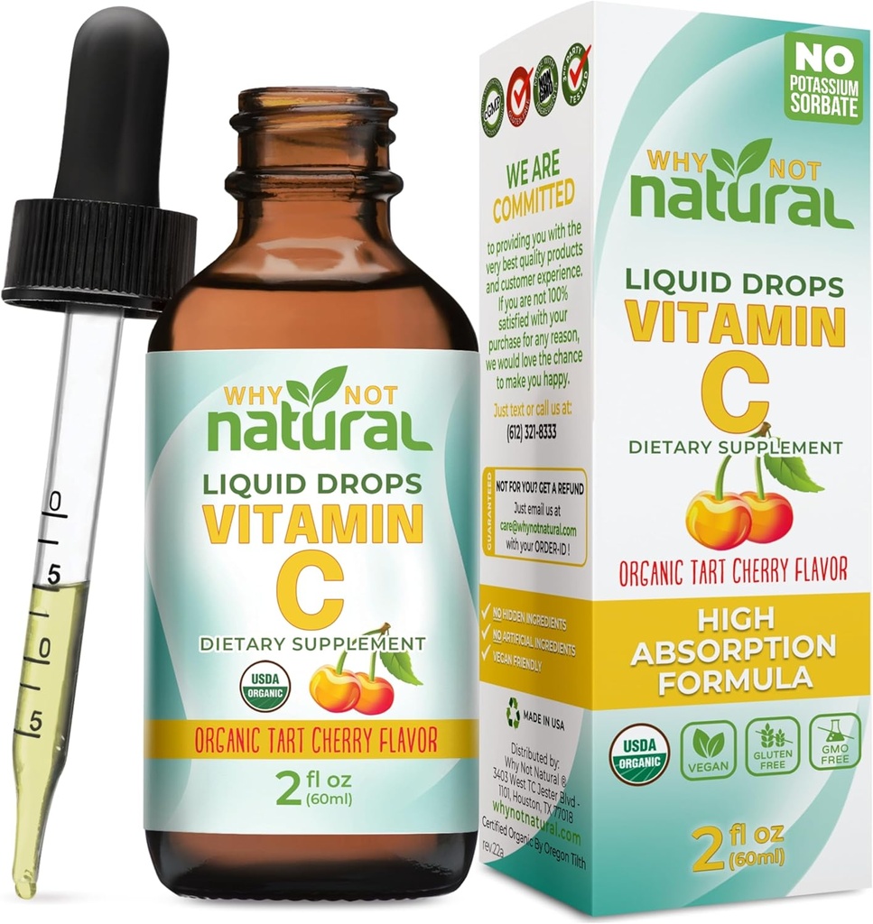 Pourquoi ne pas naturel Organic Liquid Vitamine C Supplément gouttes