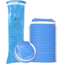Sacs Emesis en vrac de HCS jetables - Premium, niveau hospitalier, adultes et enfants - Sacs à vomir jetables pour la voiture, le voyage, l'utilisation à domicile - Jetez, Barf, Puke - 144, Fort (40 fl oz)