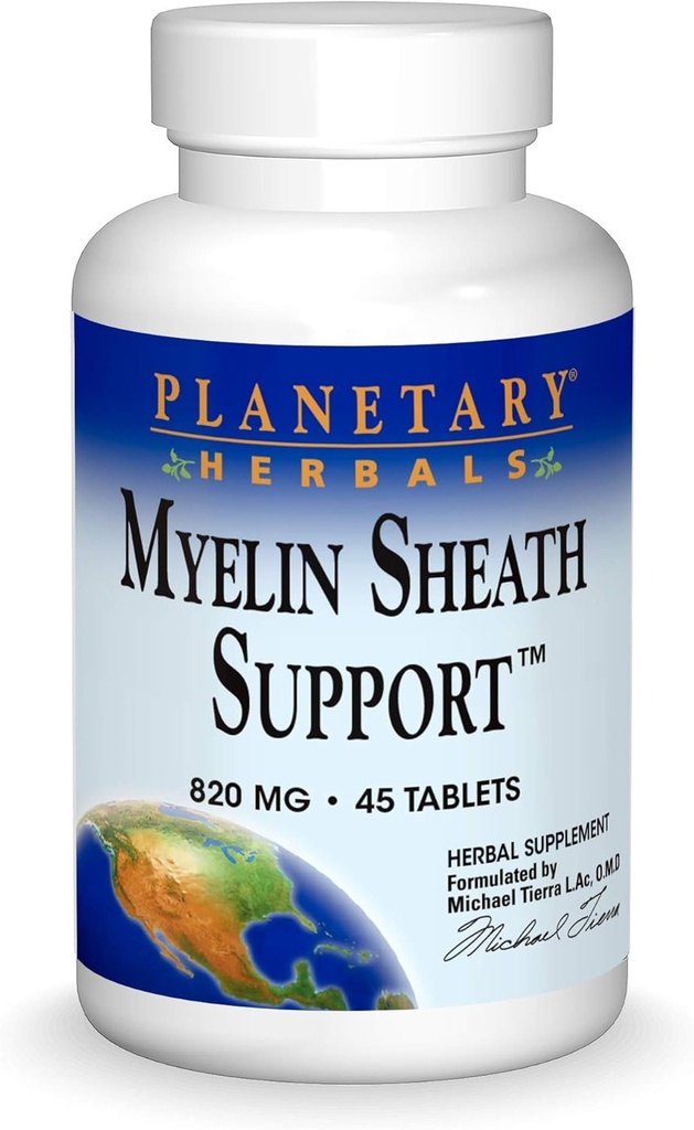 Comprimés de soutien de gaine Myelin à base de plantes planétaires, 45 comtes
