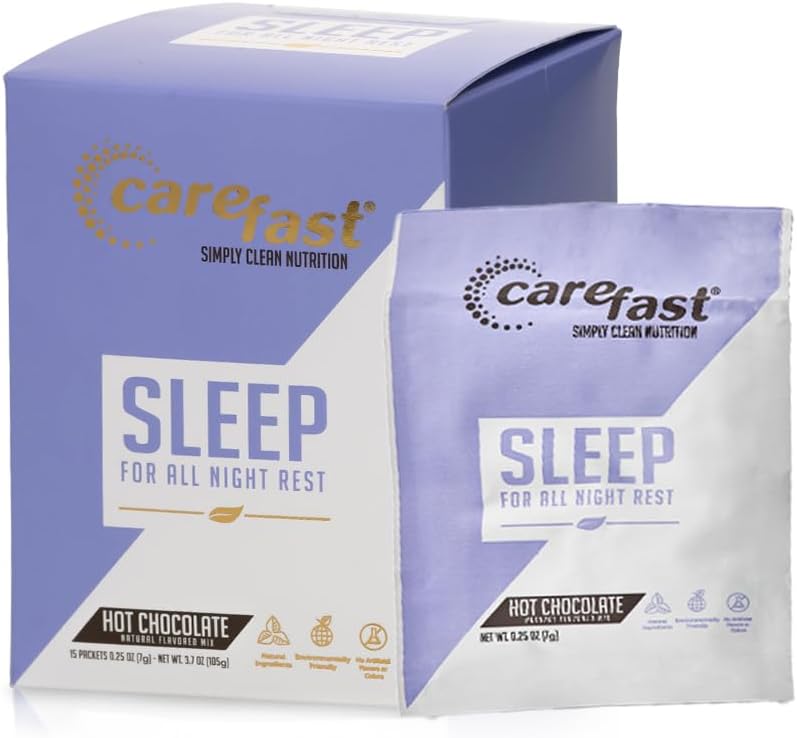 Sommeil - Mélange de boissons au chocolat chaud - Supplément de sommeil naturel - Boîte de 15 paquets
