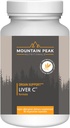 Mountain Peak Nutritionals Foie C - Supplément d'organes aide à maintenir une fonction hépatique saine et la production d'énergie - w/Siliphos® & Champignons - Supplément alimentaire hypoallergénique (90 capsules végétariennes)