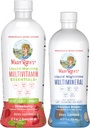 MaryRuth's Liquid Morning Multivitamine (Strawberry) & Liquid Nighttime Multiminéral (Coconut, 15oz) - Projet d'étiquette propre Vérifié® - Vitamines végétales pour l'énergie, la routine du temps de lit et la santé globale