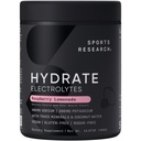 Sports Research® Hydrate Jars - Sugar-Free & Naturally Flavored with Vitamins, Minerals, and Coconut Water - Supports Hydration - Raspberry Lemonade