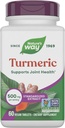 Nature's Way Turmeric, Premium Extract, soutient la santé conjointe*, normalisé à 95% Curcuminoides, 500 mg de service, Suppléments non-OGM, 60 comprimés (paquetage mai vary)