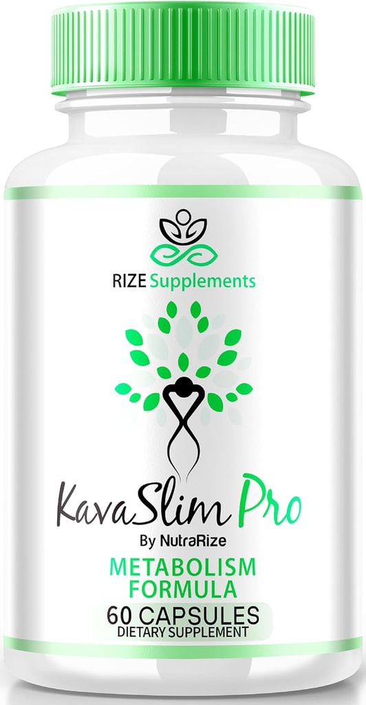 KavaSlim Pro Capsules - KavaSlim Pro for Advanced Weight Loss, All-Natural Pills for Targeting Belly Fat, Kava Slim Pro Maximum Support Pastillas Reviews (60 Capsules)