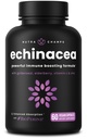 NutraChamps Echinacea Capsules 1000mg - Supplément de soutien immunitaire 8-en-1 - Echinacea Goldenseal, Vitamine C, Zinc, Ginger, Elderberry - 60 Capsules