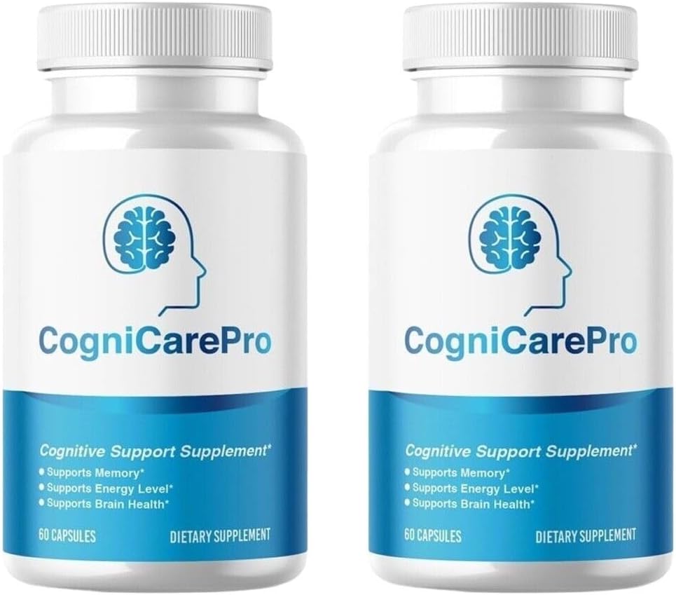 (2 Pack) Pilules Cogni Care Pro Booster Cerveau pour soutenir le brouillard cérébral et la perte de mémoire 120