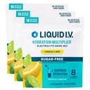 Liquid I.V.® Hydratation Multiplier® sans sucre - Citron Lime - Packs de poudre d'hydratation (Paquet de 3)