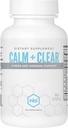 NBI Calm + Clear Mood et Focus Support de Stress naturel et support adrénal avec Magnésium, GABA, Ashwagandha, L-Theanine, Glycine, Bacopa, Skullcap et Hops Powder
